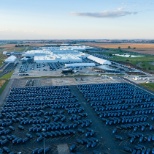 Aerial shot of the Normal, IL manufacturing plant