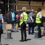 The team at work at Gay Pride 2015