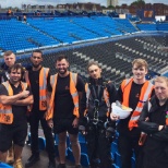 Our cheeky crew at Queens Tennis