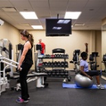 Our onsite gym is open 24/7 for employees.