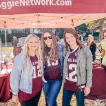 Reynolds associates at a Texas A&M tailgate.