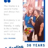 Lisa Warren, celebrating 30 years service with The Works! #LongService