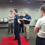 Instruction during our Defensive Tactics class