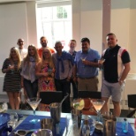 Cocktail making was fun - team photo