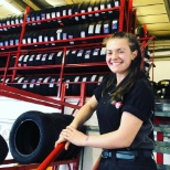 Tyre fitter Kizzy has worked as part of the Melton team for a number of years.