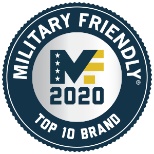 What an honor! We've been named a Top 10 Military Friendly® brand, and #4 overall. #militaryfriendly