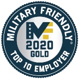 For the 8th straight year, we've been honored with the Military Friendly® Employers Gold Award.